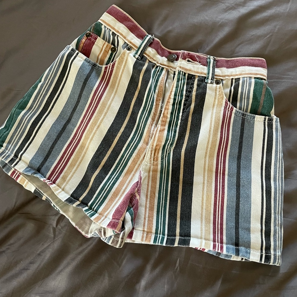 Striped Multicolor Women's Shorts